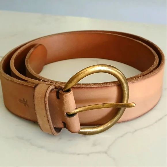 Frye | Accessories | Nwot Frye Flat Leather Belt Womens Size  display picture 2